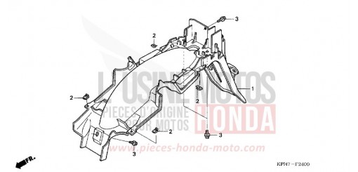 REAR FENDER (1) ANF125T6 de 2006